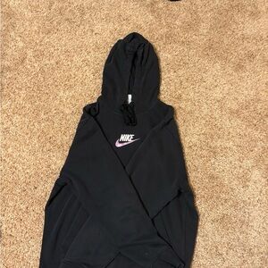 Nike Black Hoodie with Pink Swoosh